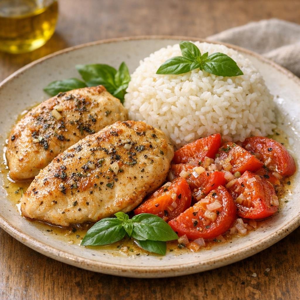 Poulet basilic séché