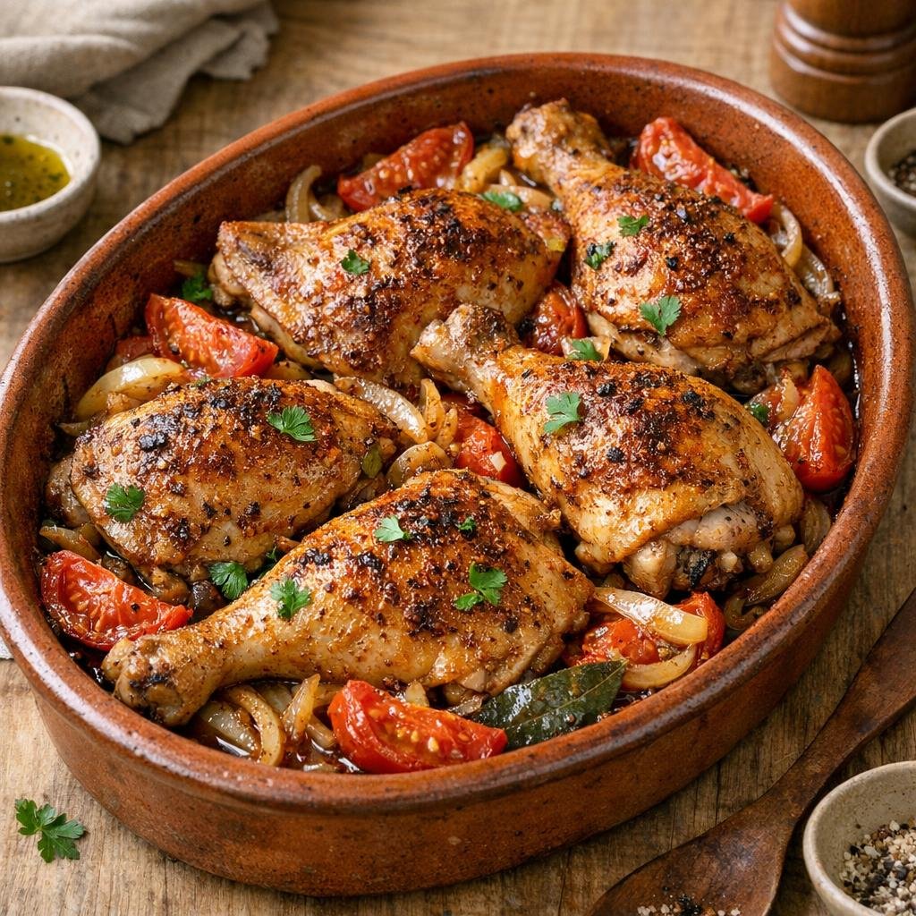 Poulet Basque rôti
