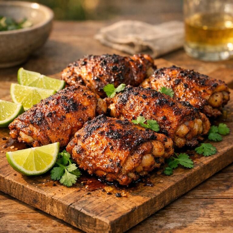 Poulet fumé épicé : hauts de cuisse au Barbecue Rub Star avec Barbecue Rub Star – Saveur Fumée & Épicée