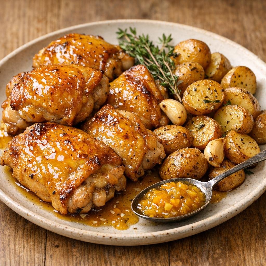 poulet glacé citron meyer