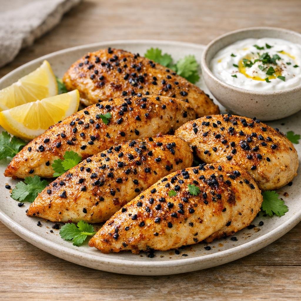 poulet mariné à la nigelle
