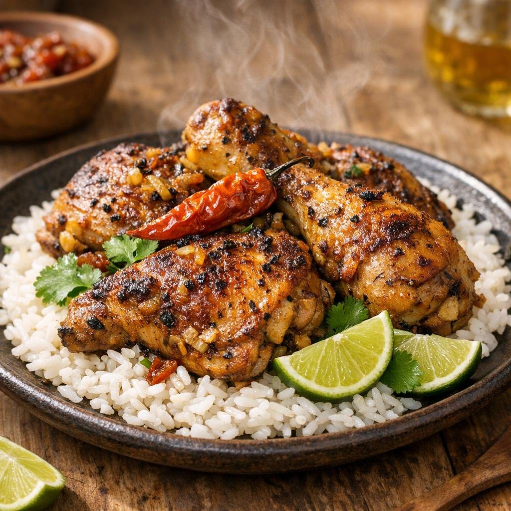 Poulet mariné Madame Jeannette