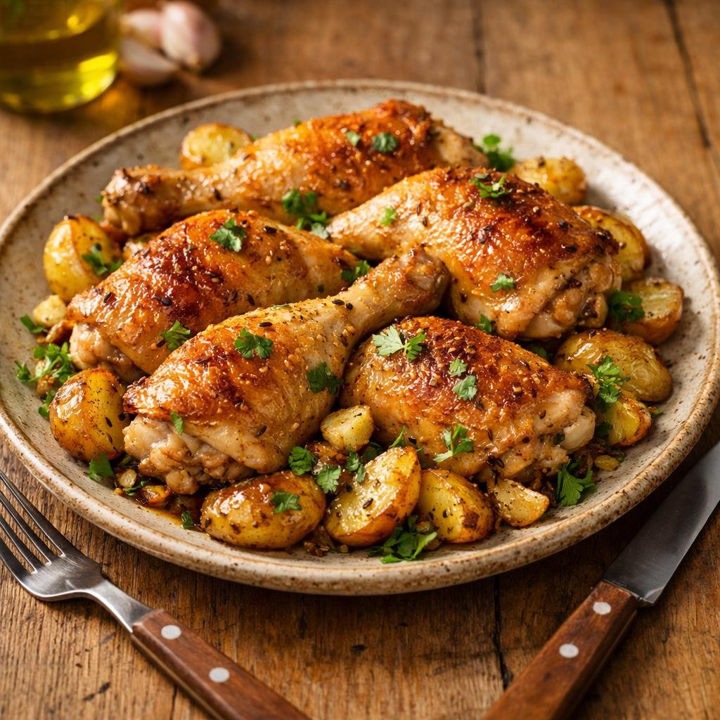Poulet rôti au cumin