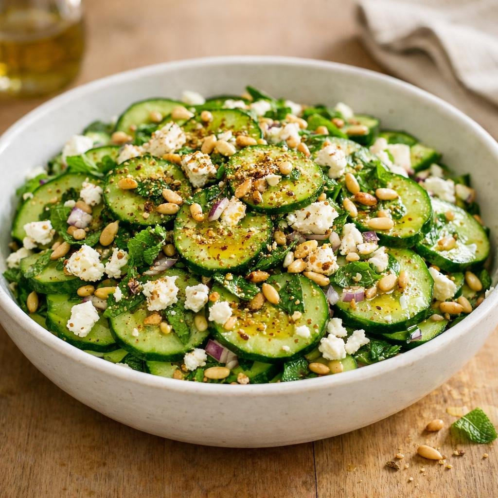 salade concombre feta