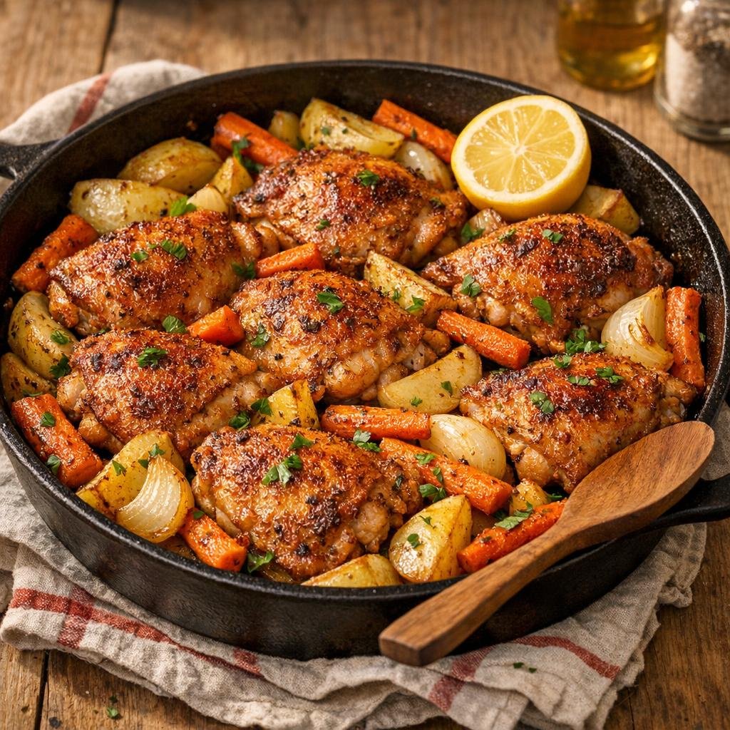 Poulet rôti épices