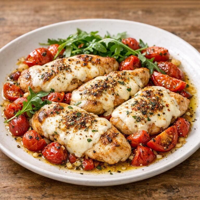 Poulet tomate mozza
