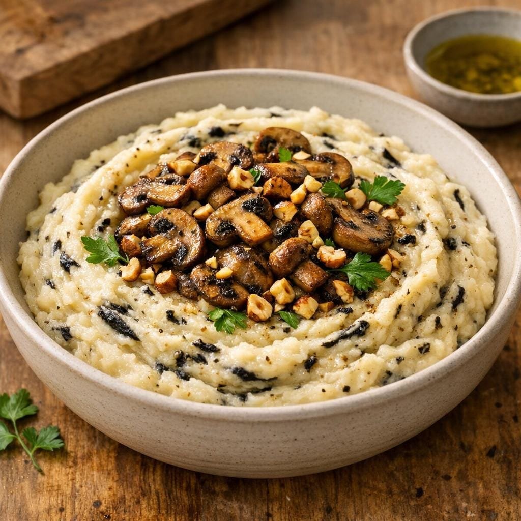 purée à l'ail noir