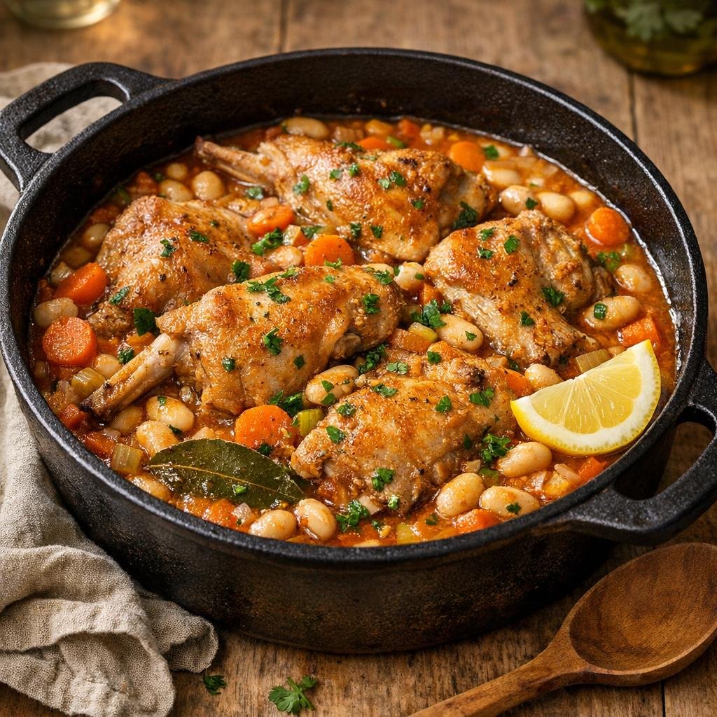 ragoût de lapin rustique