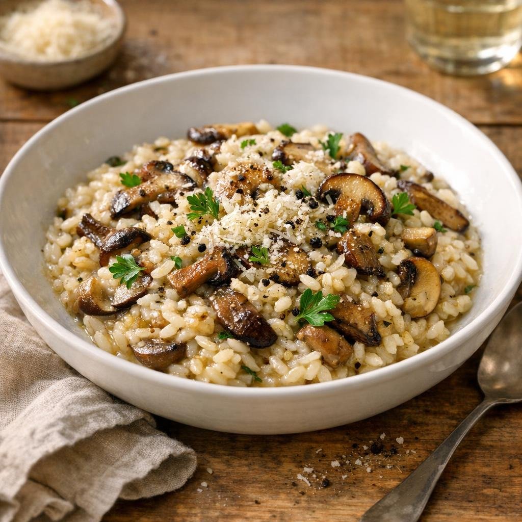 Risotto aux champignons