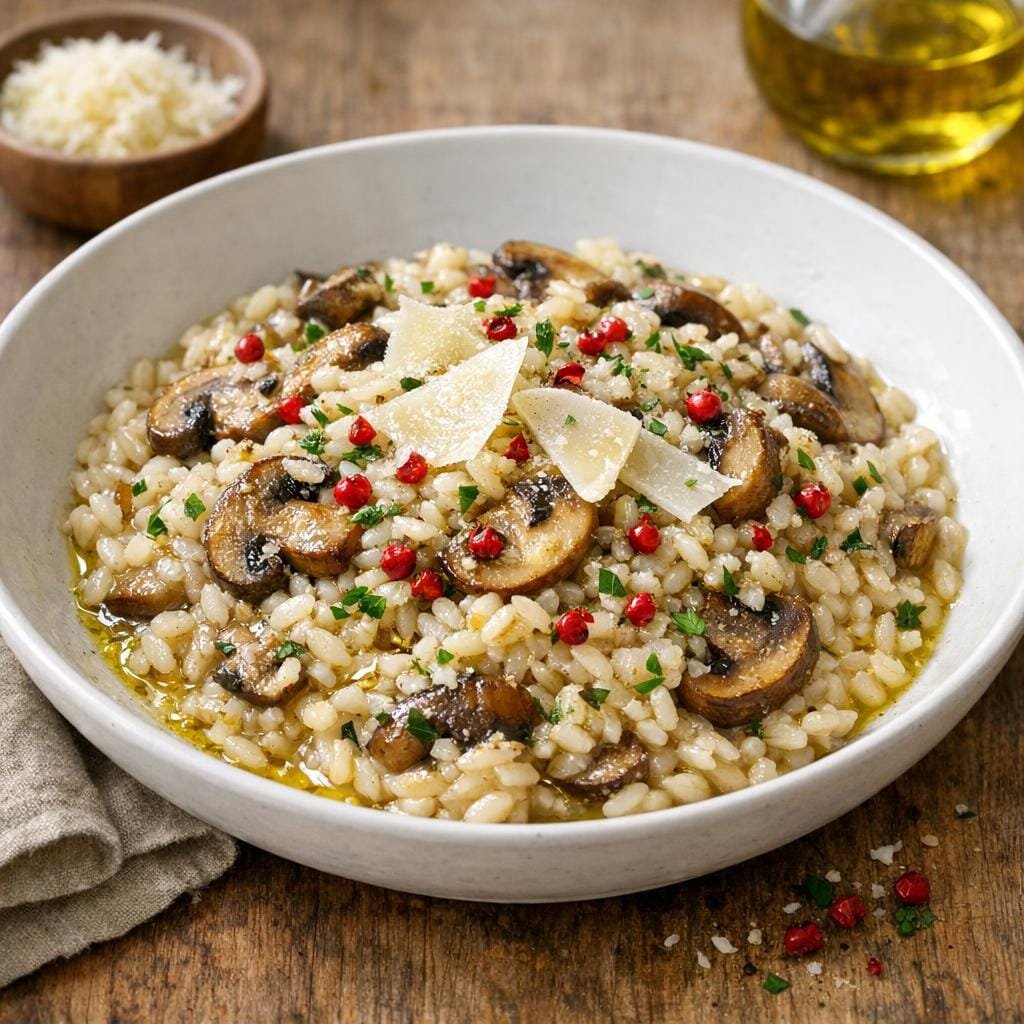 Risotto champignons poivre Bahia