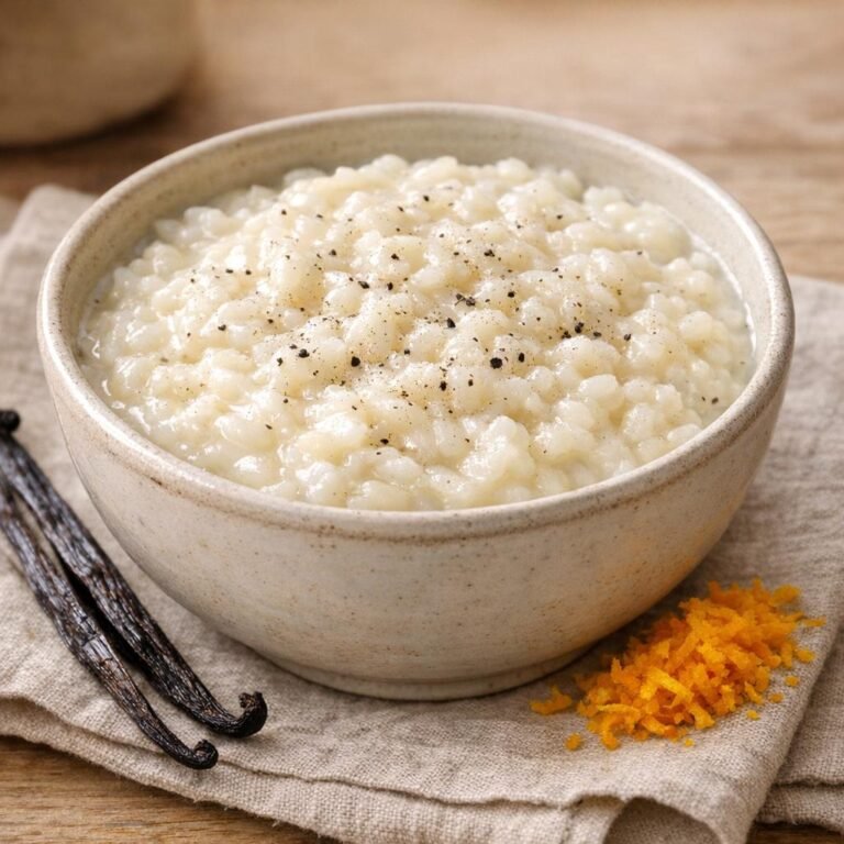 Riz au lait vanille Bourbon de Madagascar onctueux avec Vanille Bourbon de Madagascar