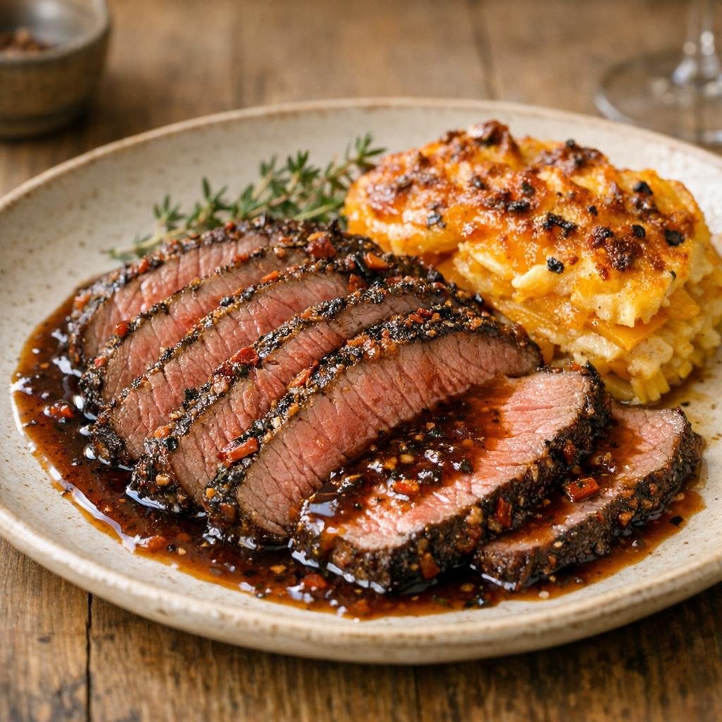Rôti de bœuf fumé