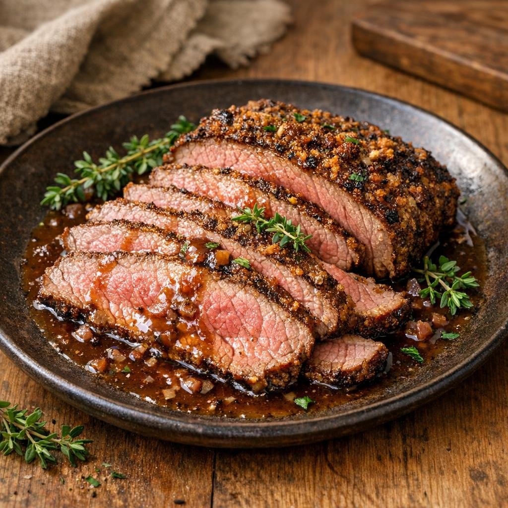 Rôti de bœuf fumé