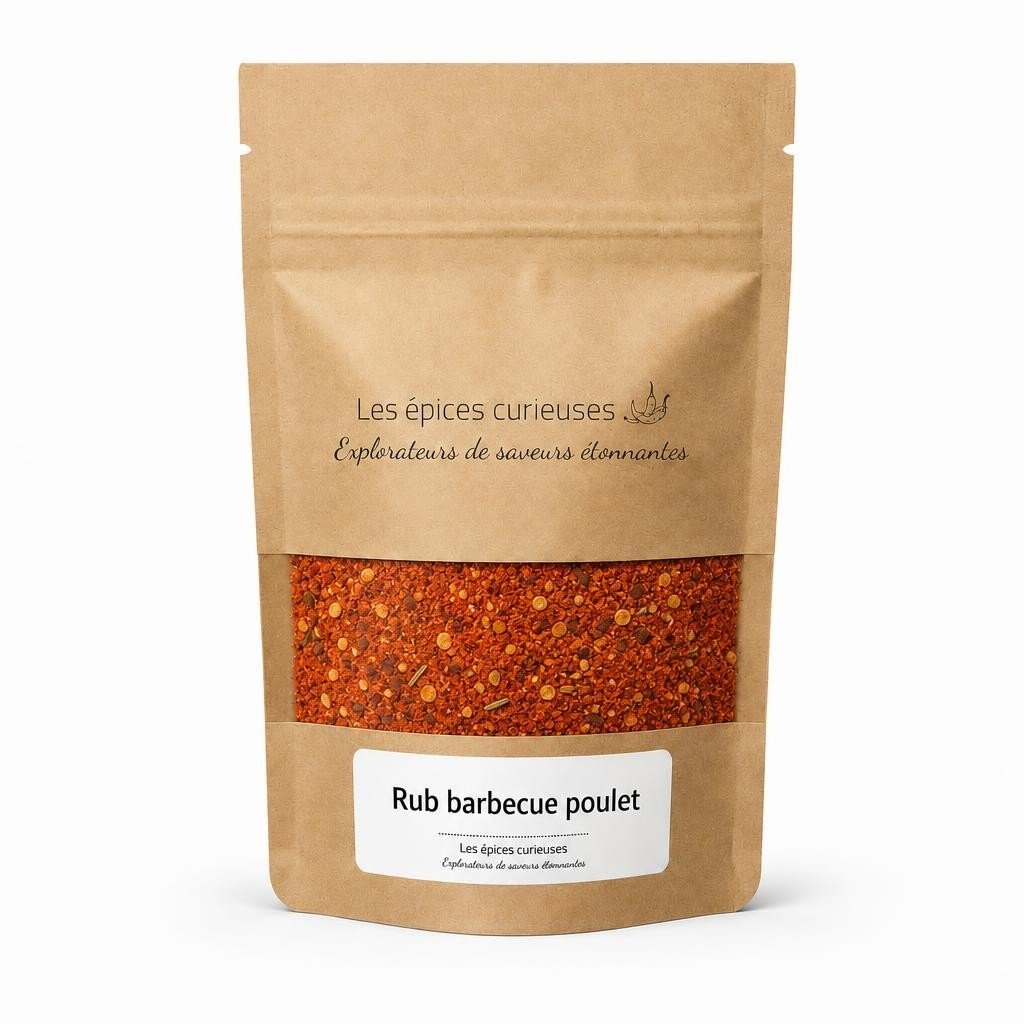 Rub barbecue poulet - Packaging - Les Épices Curieuses