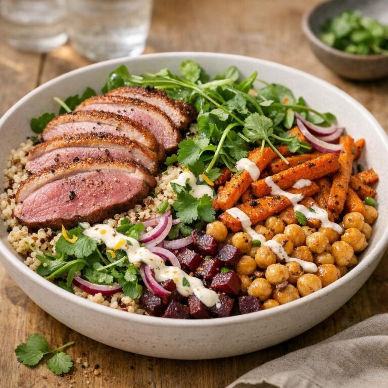 Salade magret de canard