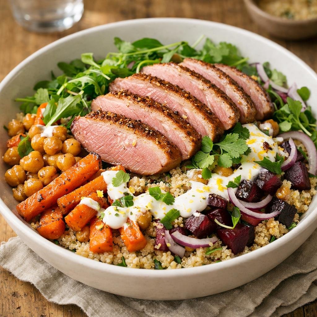 Salade magret de canard