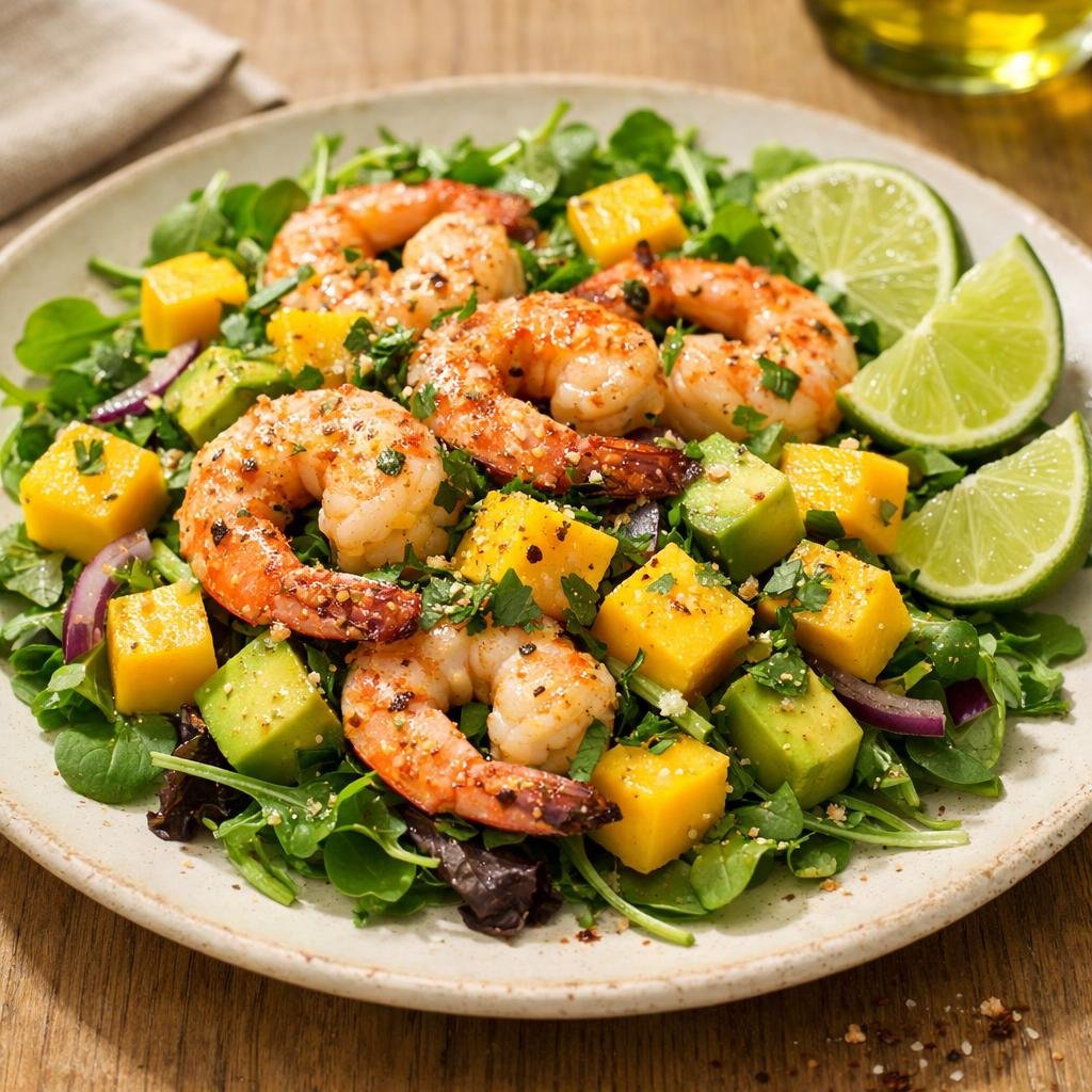 salade crevettes mangue