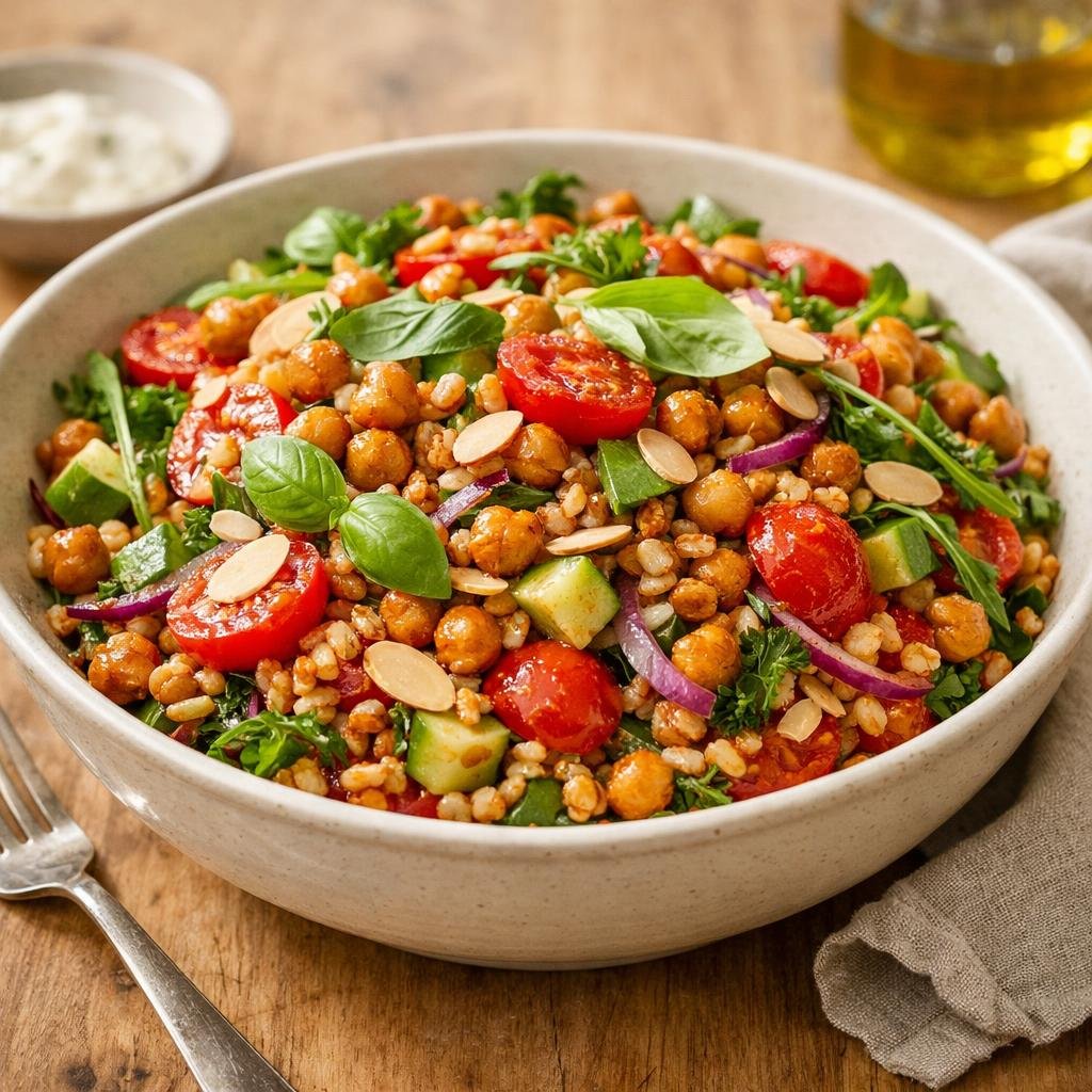 farro au pesto rouge