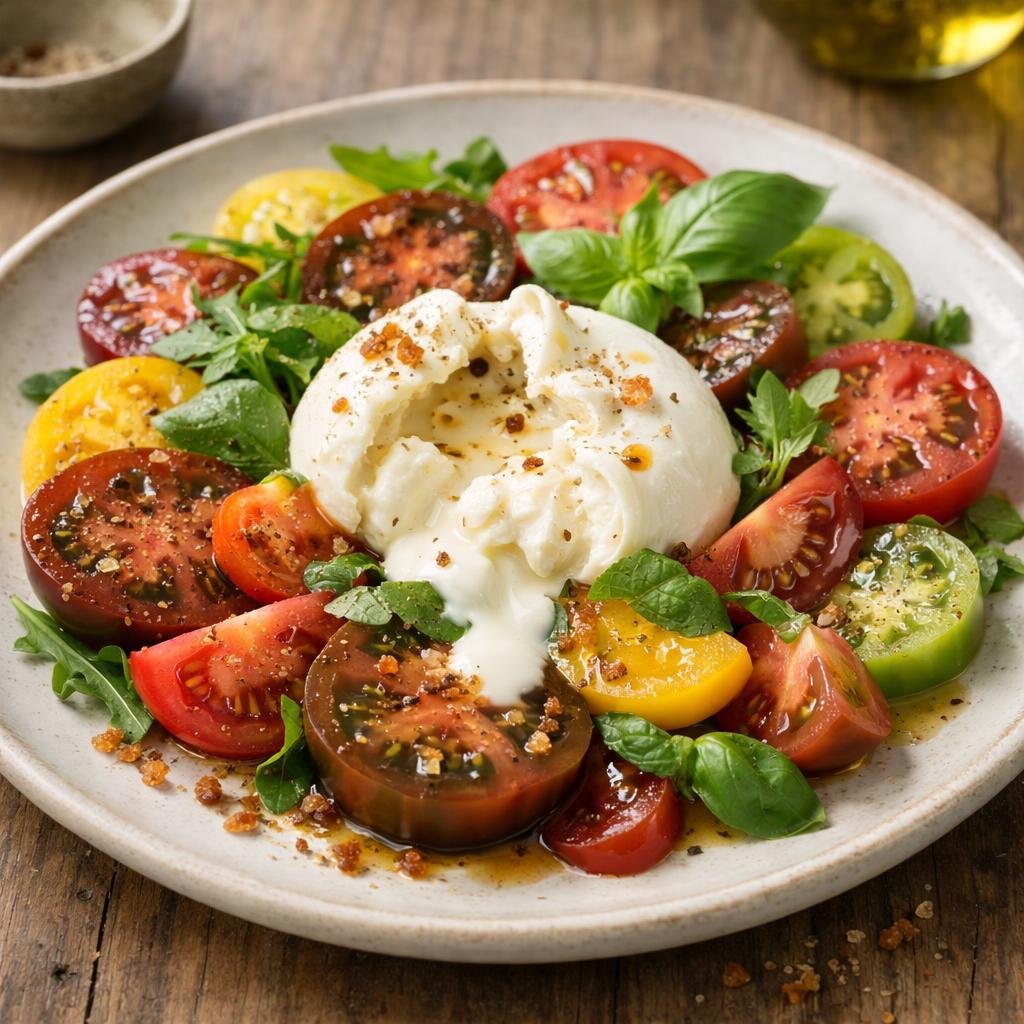 salade tomates burrata