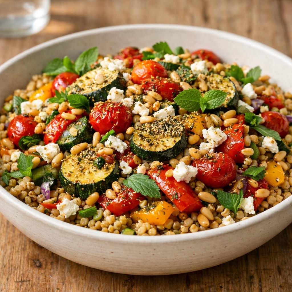 Salade tiède de freekeh