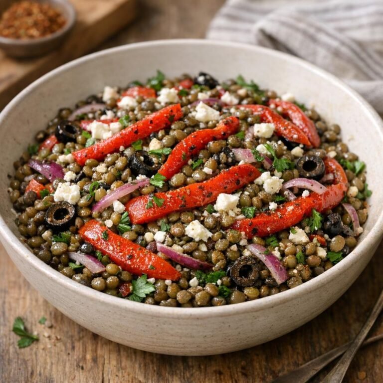 salade tiède de lentilles