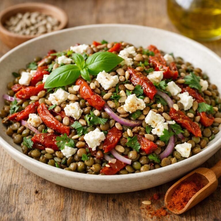 salade tiède de lentilles
