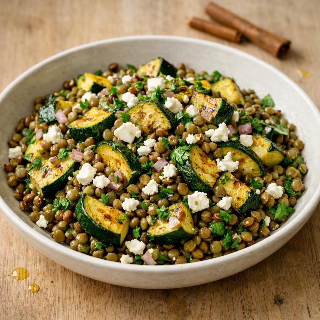 salade tiède de lentilles