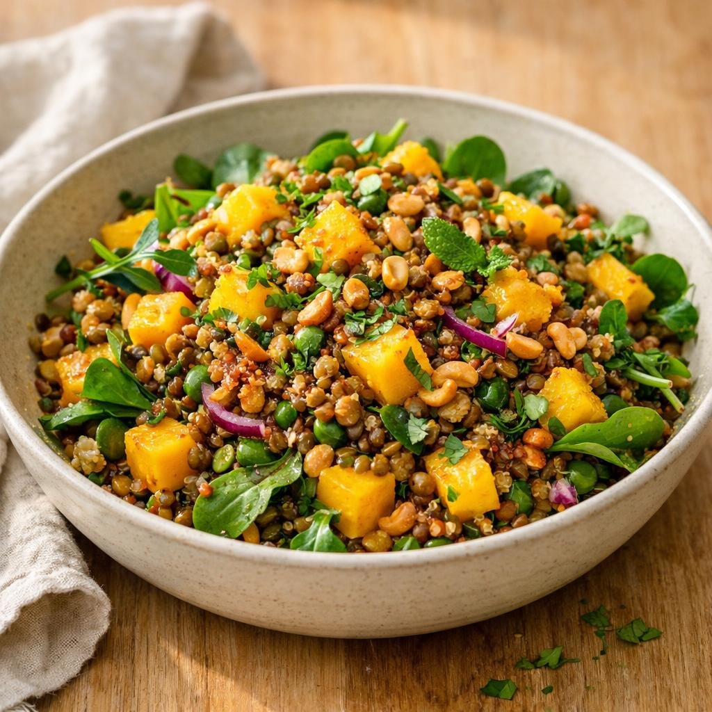 salade tiède de lentilles