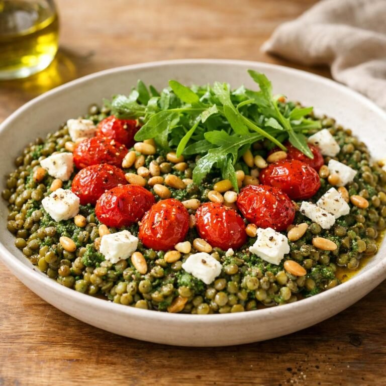 salade tiède de lentilles