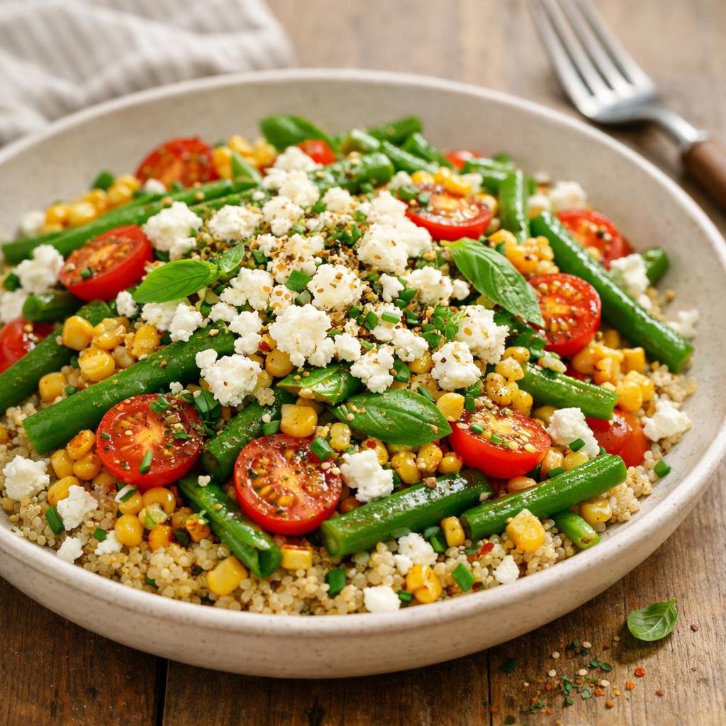 salade tiède maïs grillé