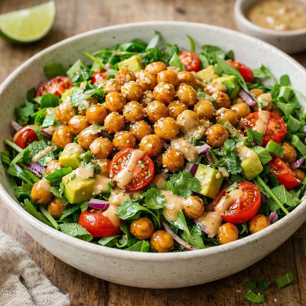 salade satay pois chiches