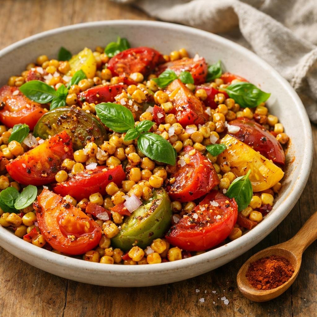 salade maïs grillé