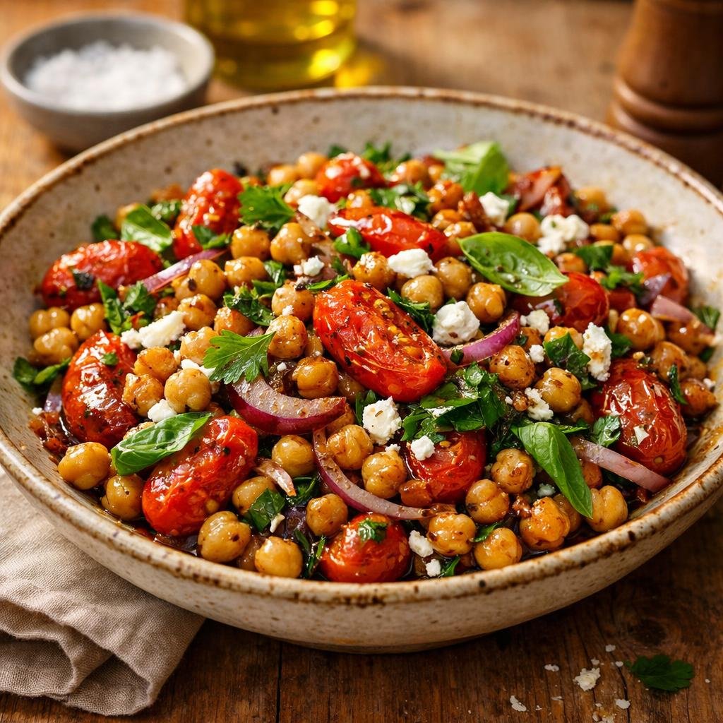 salade pois chiches cèpes