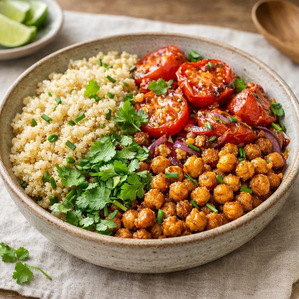 Salade tiède quinoa
