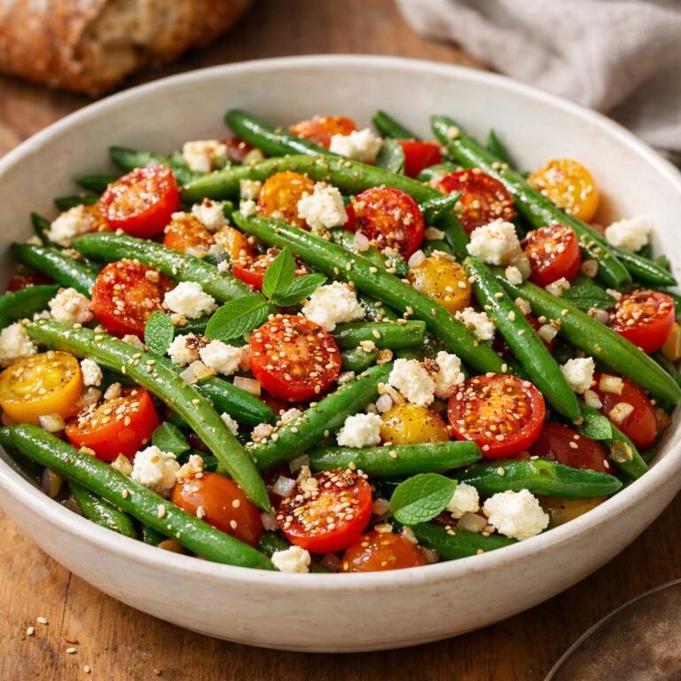 Salade tiède sésame blanc