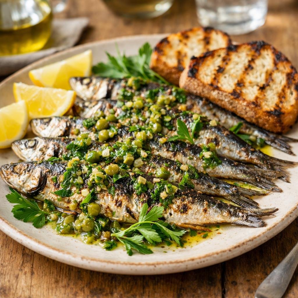 sardines grillées béarnaise
