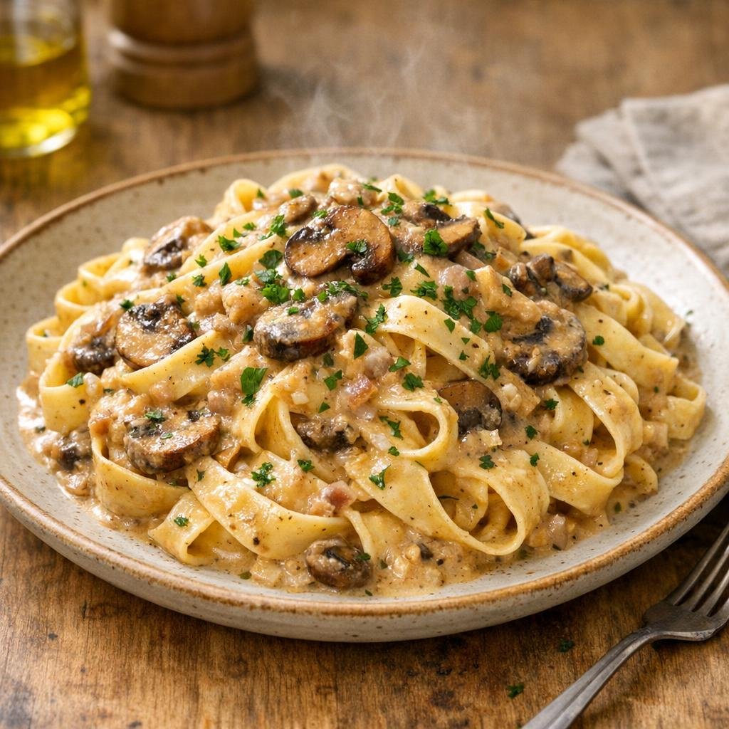 sauce champignons crémeuse