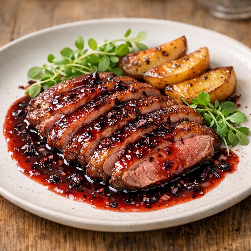 sauce hibiscus magret