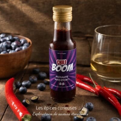 Sauce piquante Chiliboom à la myrtille - Les Épices Curieuses
