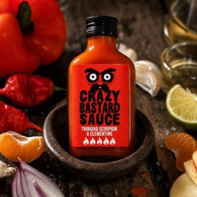 Sauce Piquante Crazy Bastard - Trinidad Scorpion & Clémentine 100ml - Les Épices Curieuses