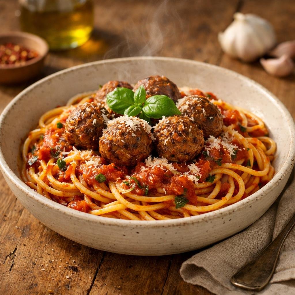 spaghettis aux boulettes
