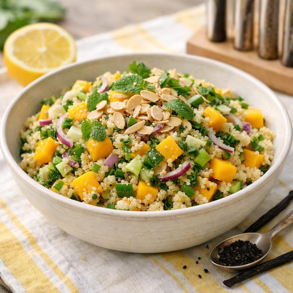 Taboulé quinoa mangue