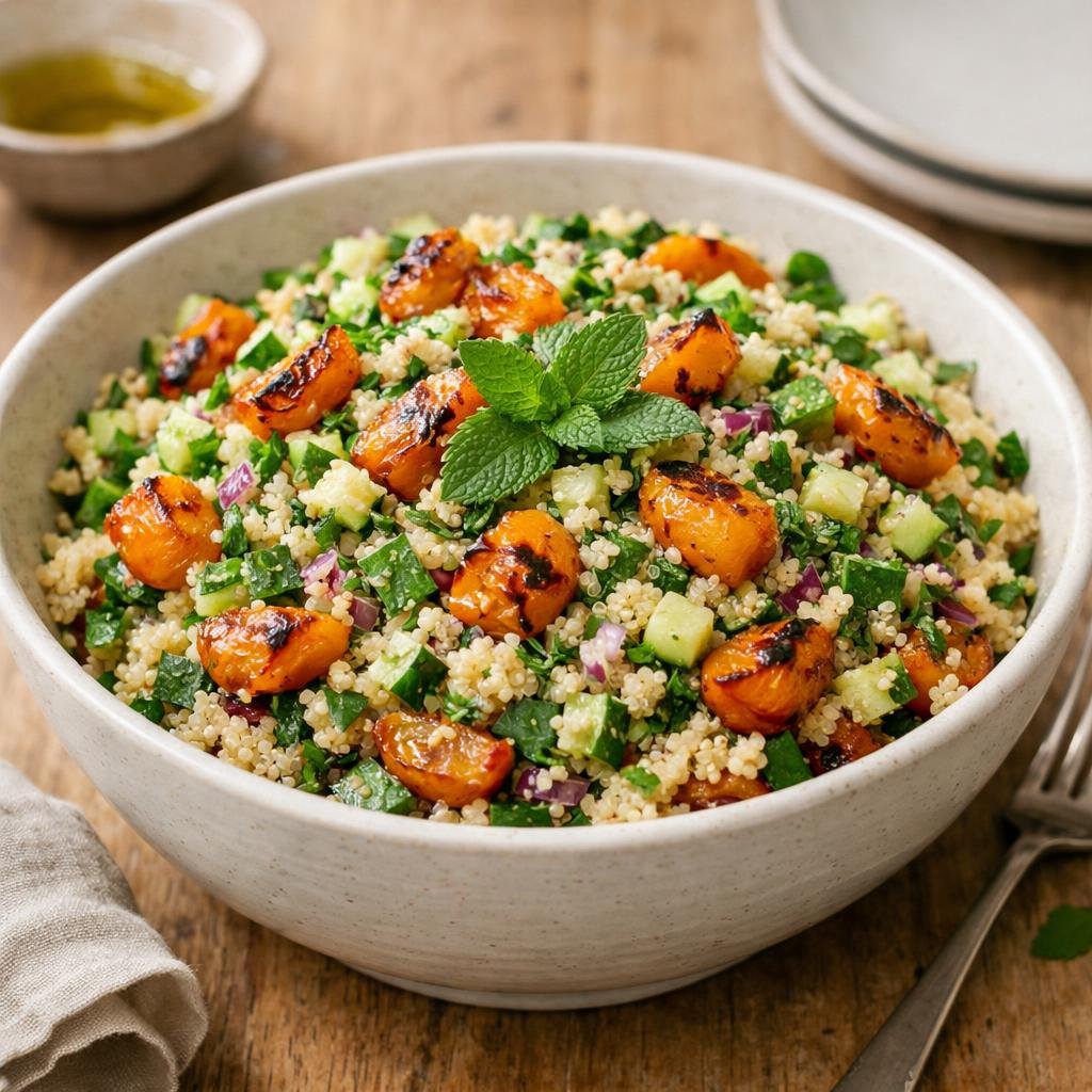Taboulé quinoa abricots
