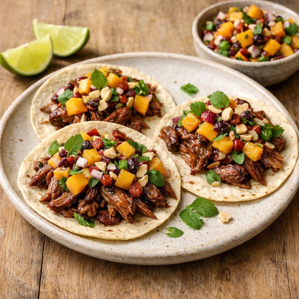 Tacos canard effiloché