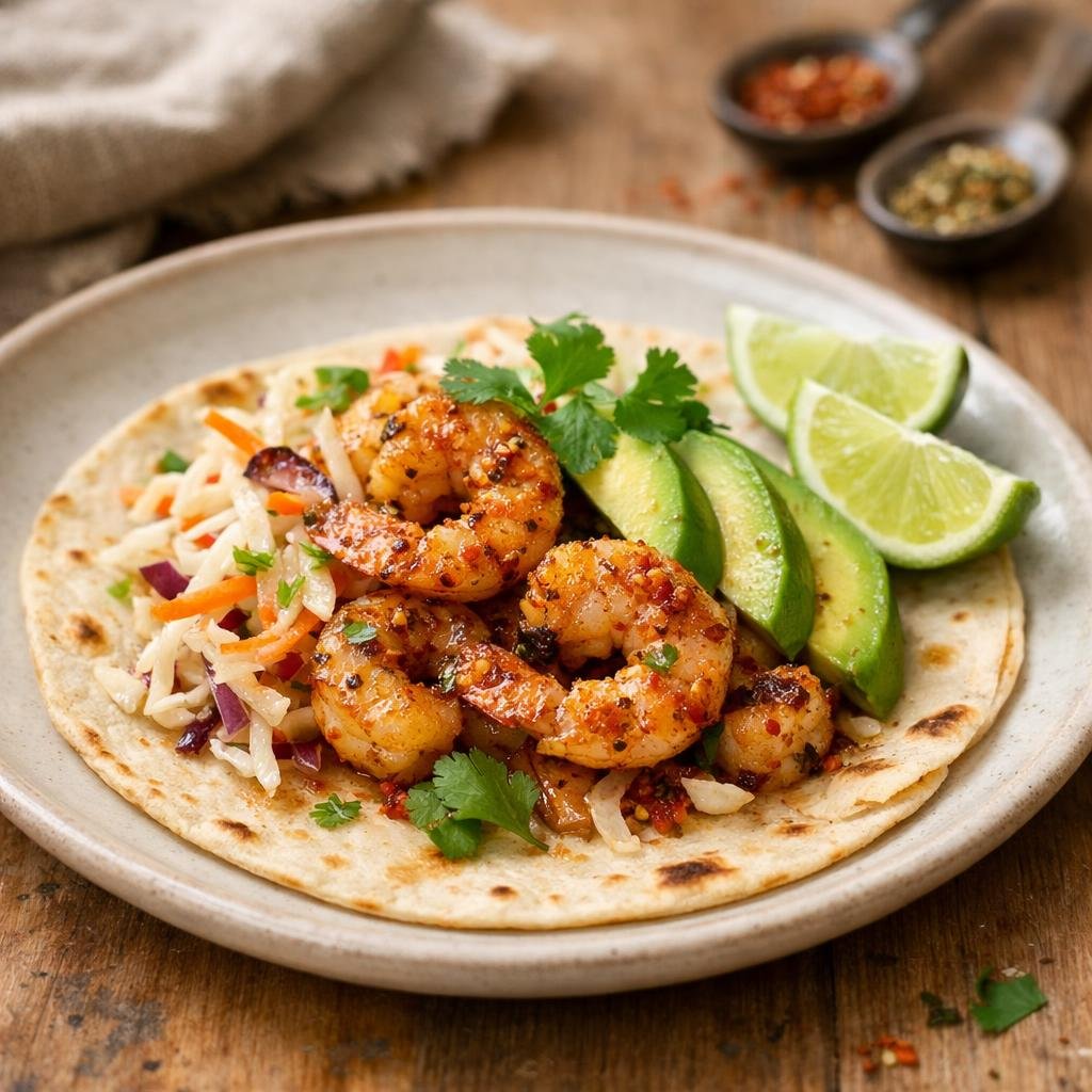 Tacos crevettes chipotle