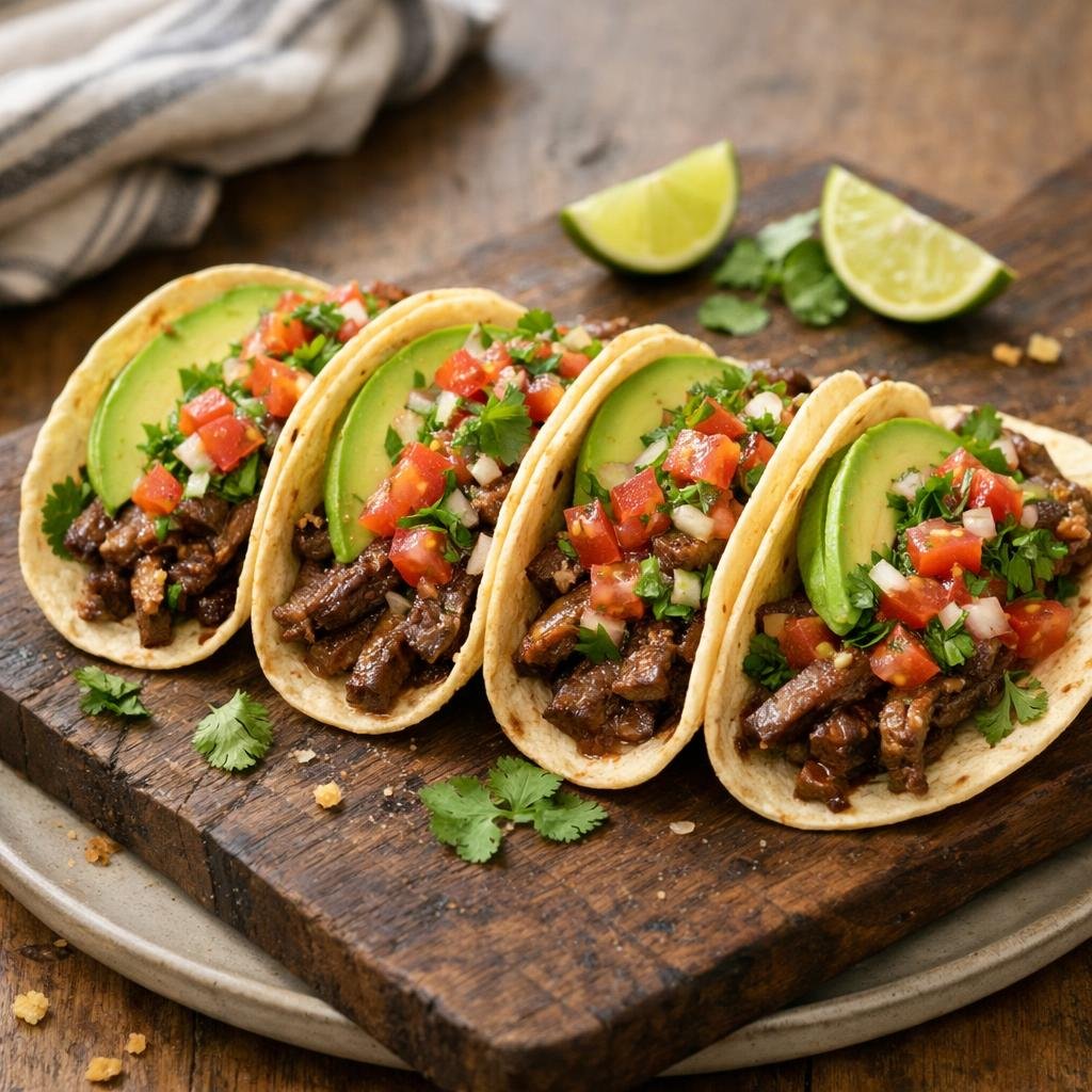 Tacos de bœuf snacké