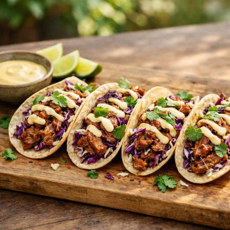Tacos de porc effiloché