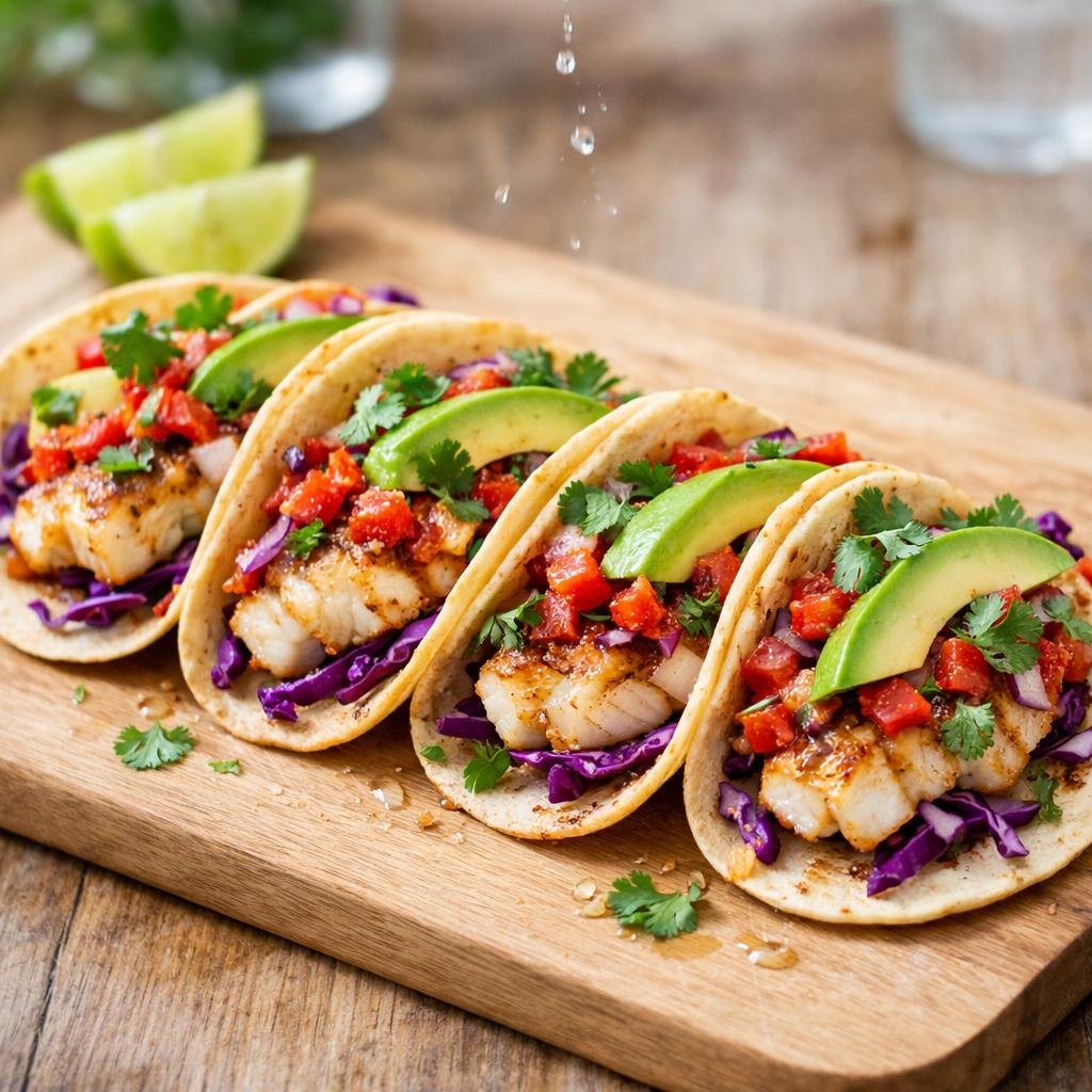 Tacos poisson grillé
