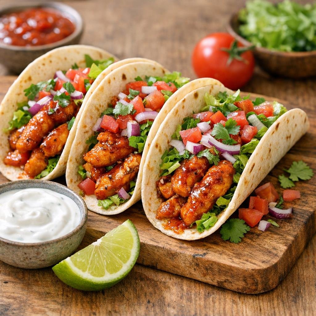 tacos poulet épicé