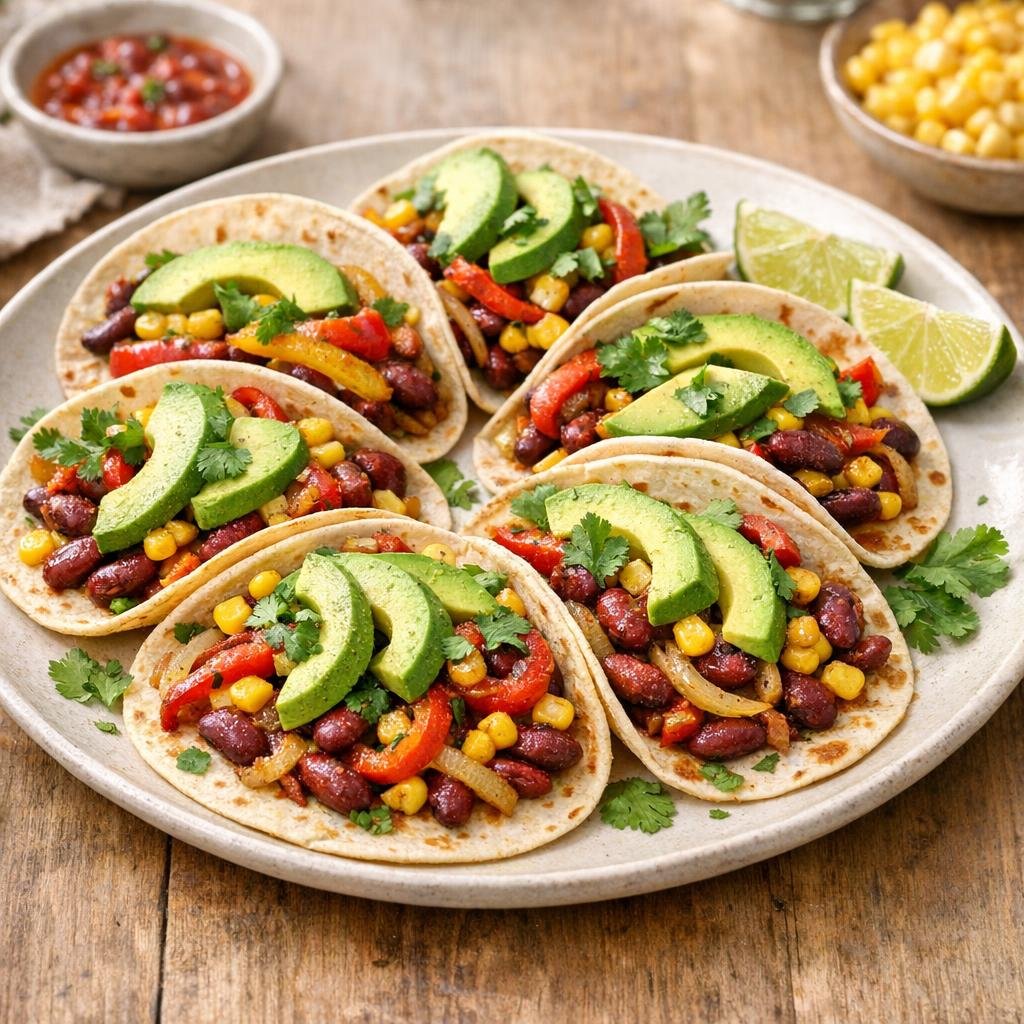 Tacos végétariens mexicains